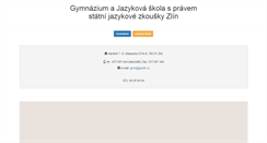 Desktop Screenshot of gjszlin.cz