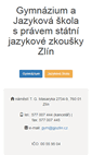 Mobile Screenshot of gjszlin.cz